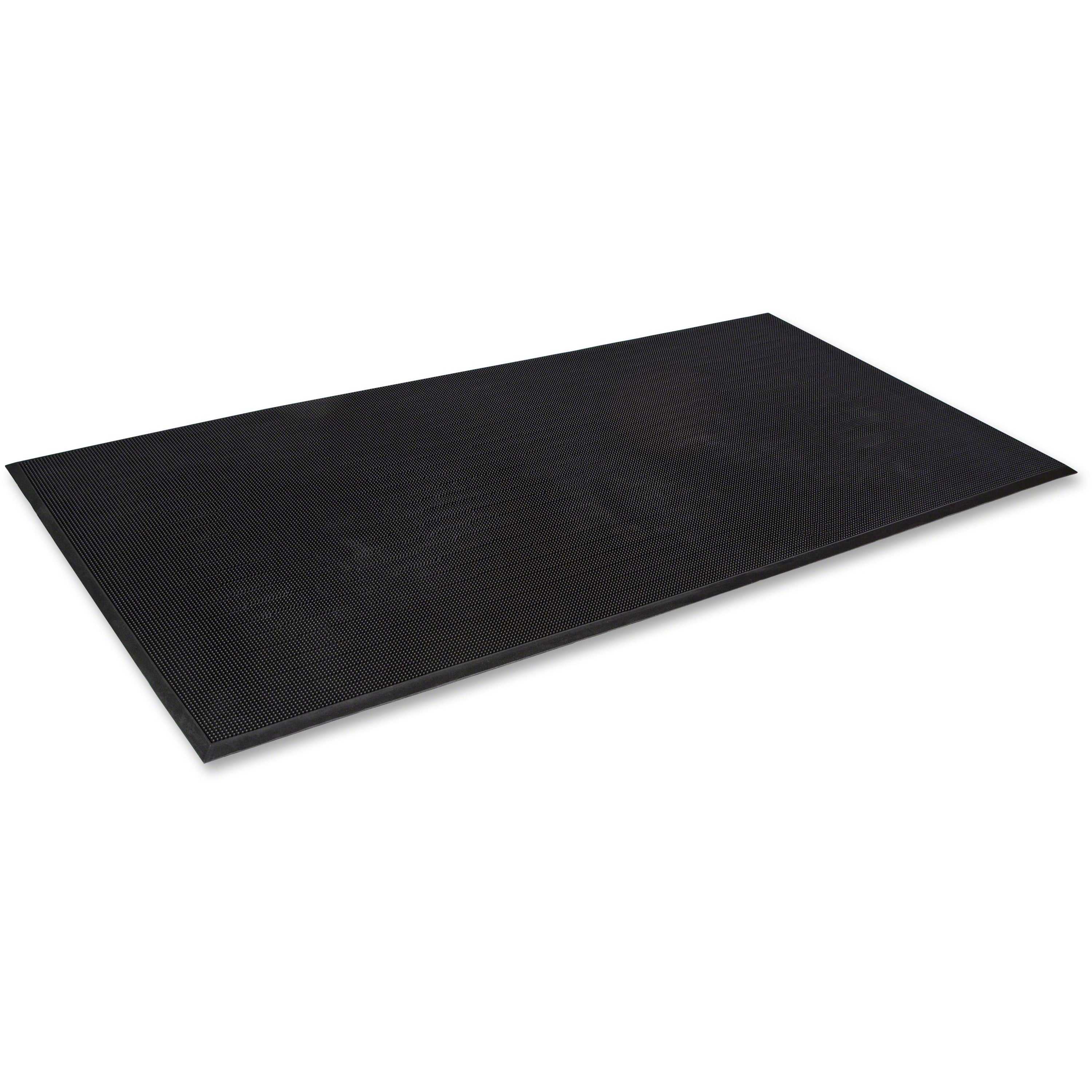 Crown Mats Mat-A-Dor Rubber Fingertip Scraper Mat, 72" x 36" x 0.625", Rectangular, Black, Rubber, 1 Each