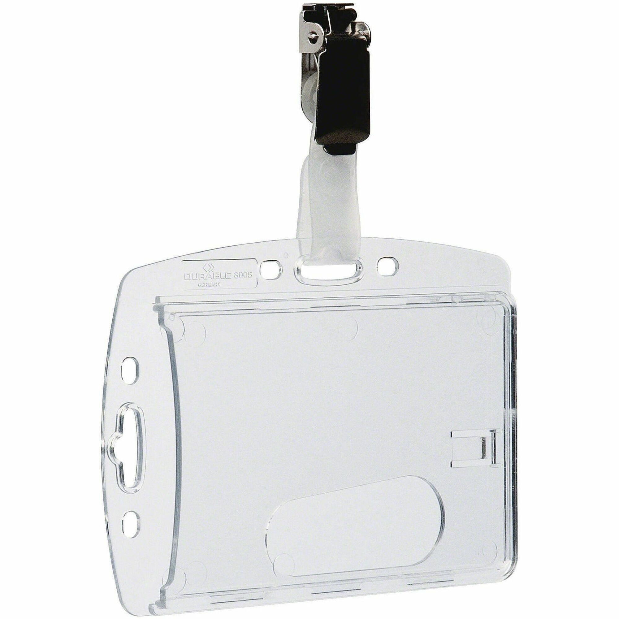 Support 2.13" x 3.35" Media - 2.1" Height x 3.3" Width - Acrylic - Transparent - 25 / Box
