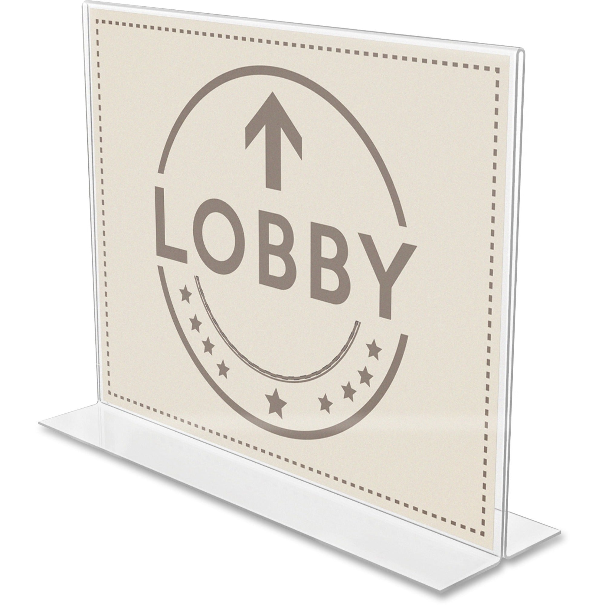 Landscape - 8.7" Height x 11.1" Width x 3.3" Depth - Acrylic - Clear - Anti-glare, Scratch Resistant, Durable, Double-sided, Heavy Duty - 1 Each