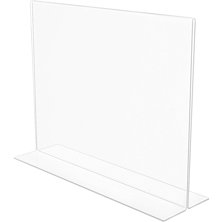 Landscape - 8.7" Height x 11.1" Width x 3.3" Depth - Acrylic - Clear - Anti-glare, Scratch Resistant, Durable, Double-sided, Heavy Duty - 1 Each