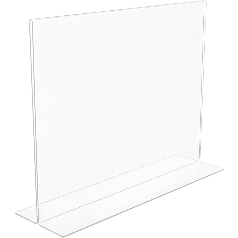 Landscape - 8.7" Height x 11.1" Width x 3.3" Depth - Acrylic - Clear - Anti-glare, Scratch Resistant, Durable, Double-sided, Heavy Duty - 1 Each