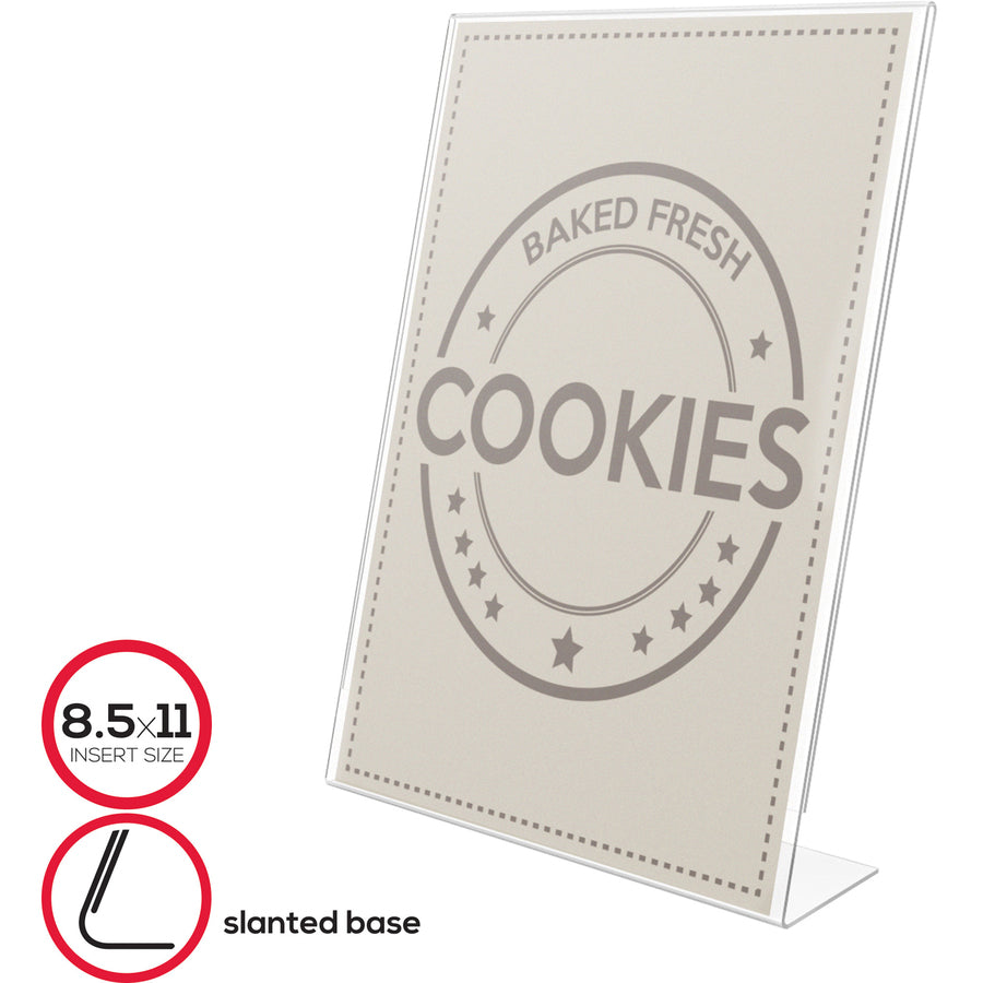 Deflecto Anti-Glare Slanted Sign Holder