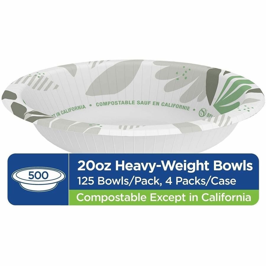 Pathways - Microwave Safe - Green, Burgundy - Paper Body - 125/Pack - 4 / Carton