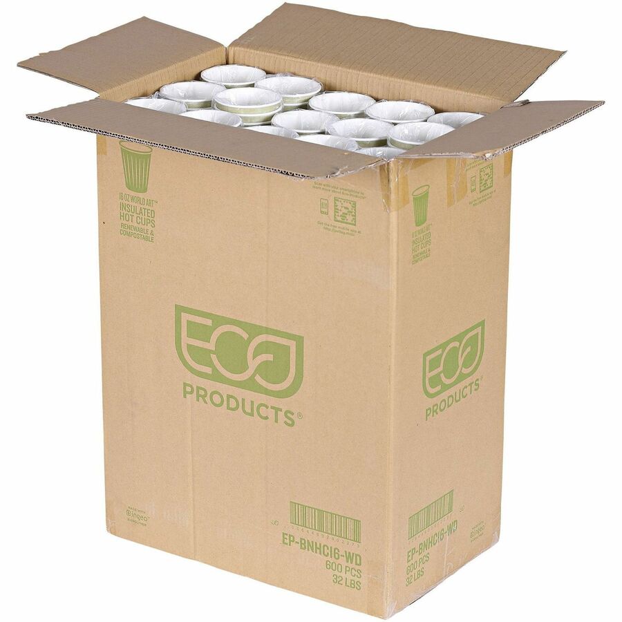 16 fl oz - Tan - Hot Drink - 600 / Carton