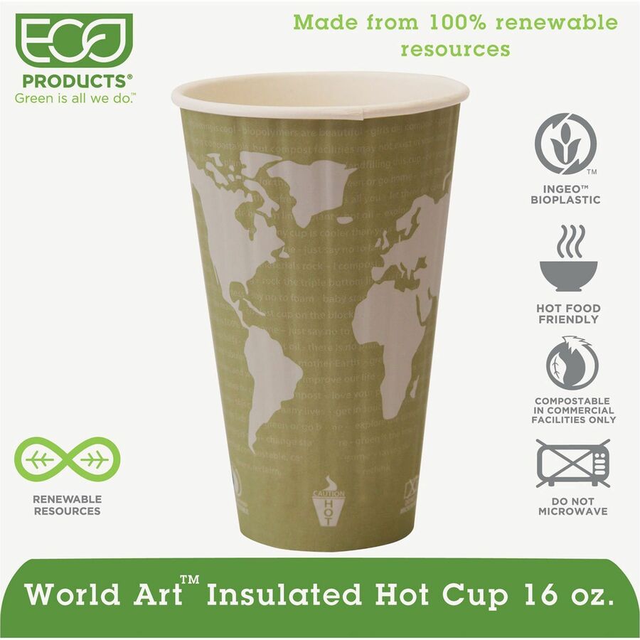 16 fl oz - Tan - Hot Drink - 600 / Carton