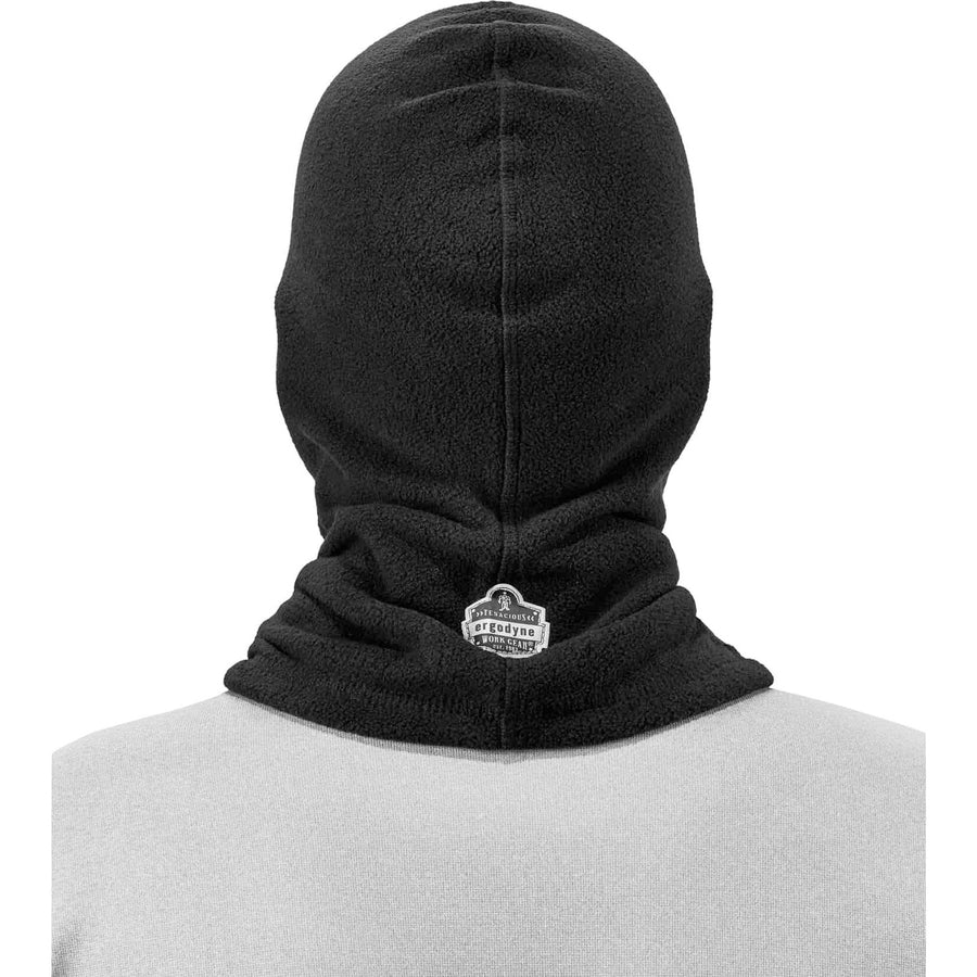 Ergodyne N-Ferno 6821 Balaclava Face Mask, Fleece, Polyester, Black, One Size, 12/Carton