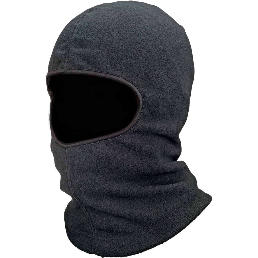 Ergodyne N-Ferno 6821 Balaclava Face Mask, Fleece, Polyester, Black, One Size, 12/Carton