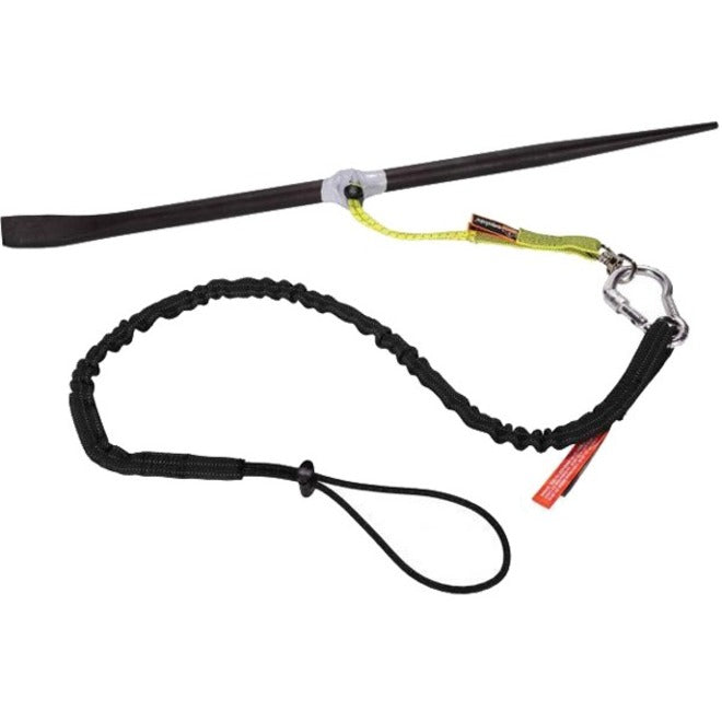 Adjustable - 10 lb Load Capacity - Standard - Carabiner Attachment - 42.1" Length - Black - Nylon Webbing, Aluminum - 6 / Carton