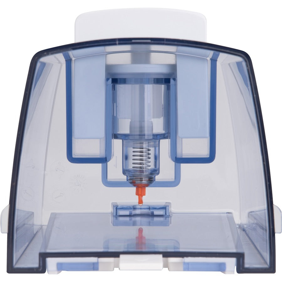Genuine Joe 30 oz Manual Soap Dispenser, See-through Tank, Water Resistant, Soft Push, 1 Each