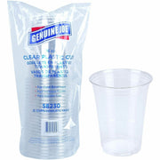Genuine Joe 16 oz Clear Plastic Cups, 25 Pack, Durable Plastic, Clear, 4.7" Height, 3.9" Diameter