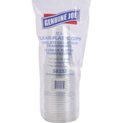 Genuine Joe 10 oz Clear Plastic Cups, 25 Pack