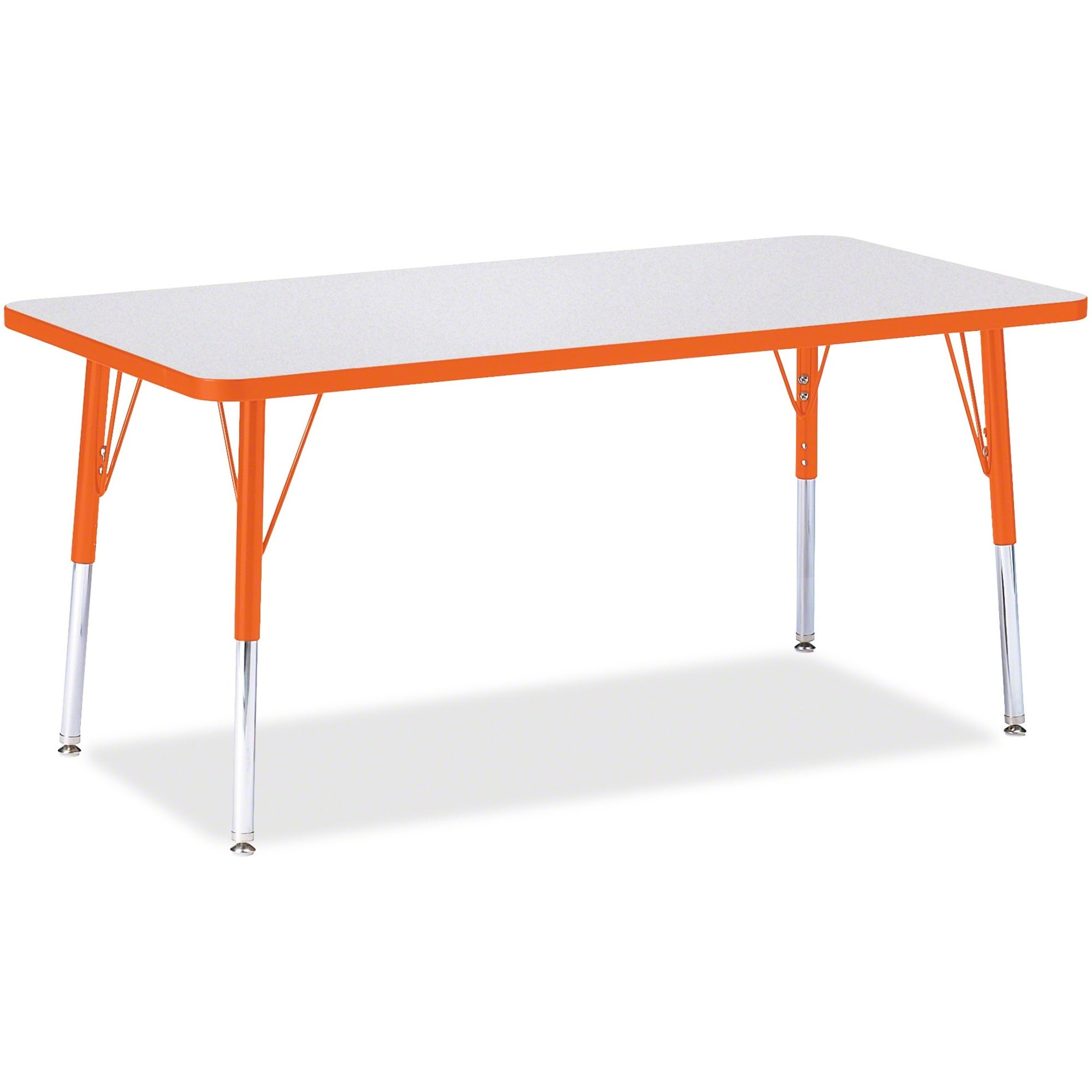 Jonti-Craft Berries Orange Edge Rectangle Table