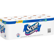 Scott Toilet Paper, 1 Ply, 1000 Sheets per Roll, White, 20 Rolls per Pack