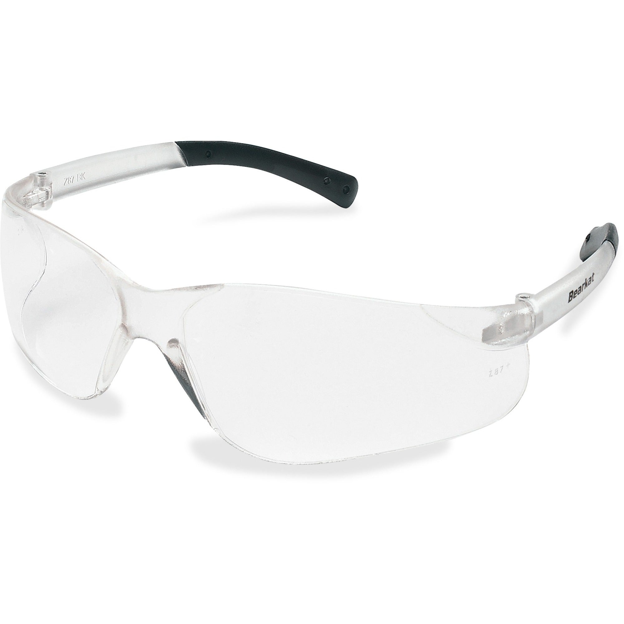 Ultraviolet Protection - Rubber - Clear - Comfortable, Scratch Resistant, Lightweight, Side Shield, Adjustable Temple, Non-Slip Temple - 1 Each