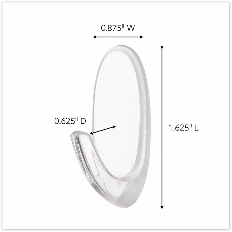 Command Hook Trial Pack, Medium, White, 2 lb Capacity, 50 Hooks per Carton