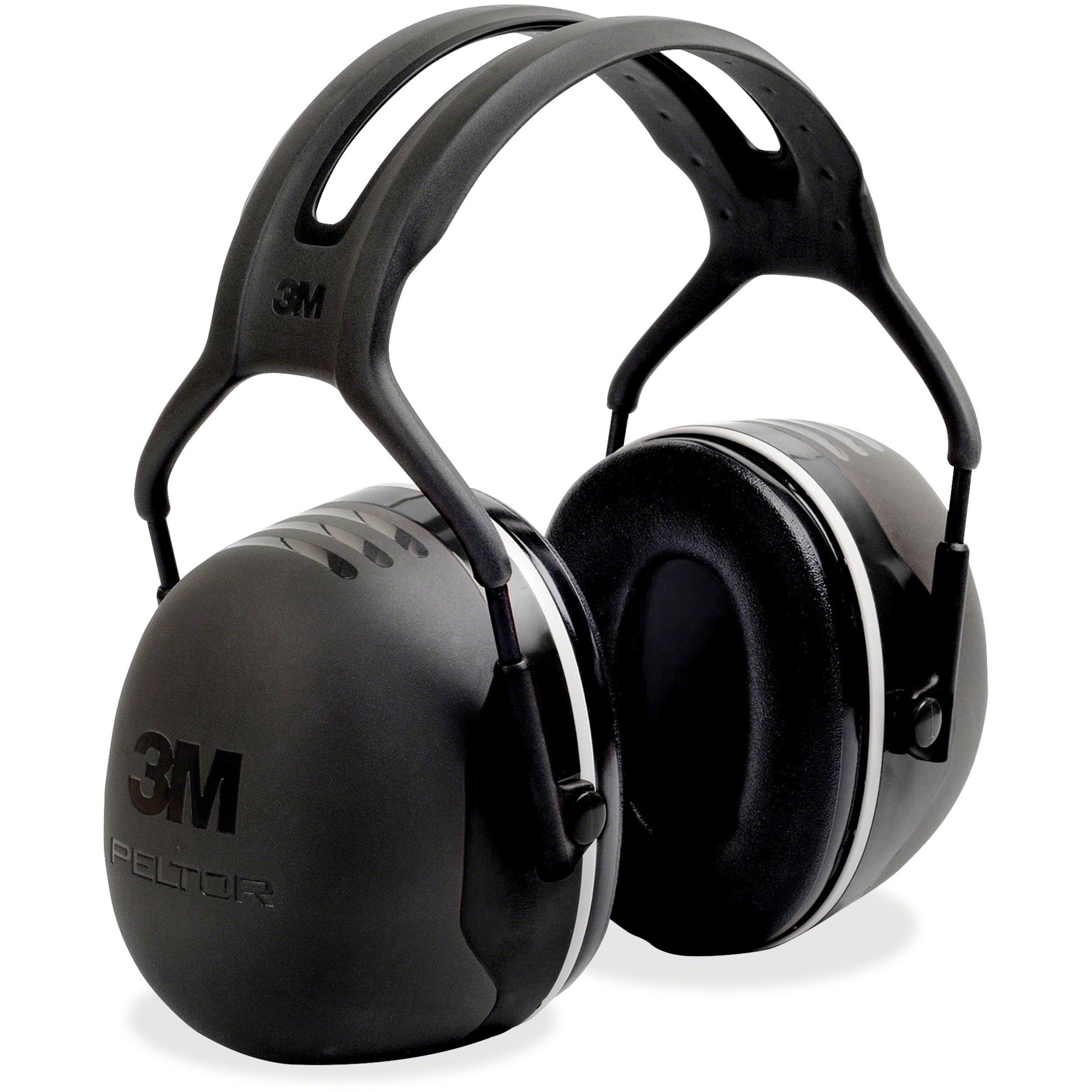 Noise, Noise Reduction Rating Protection - Steel, Steel - Black - Lightweight, Comfortable, Cushioned, Adjustable Headband, Durable - 1 Each