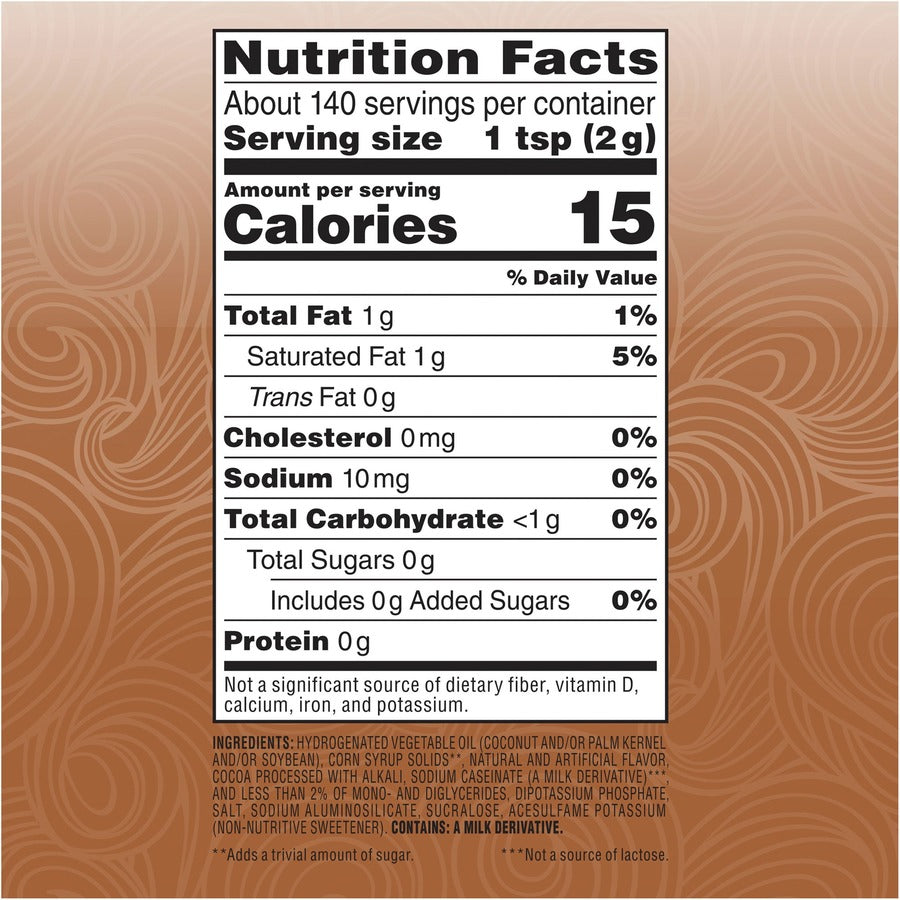 Chocolate Cr&egrave;me Flavor - 0.64 lb (10.20 oz) - 140 Serving - 1 Each