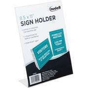 8.5" Width x 11" Height - Rectangular Shape - Self-standing - Photo, Award, Certificate - Acrylic - 1 Each