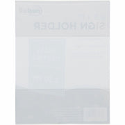 8.5" Width x 11" Height - Rectangular Shape - Wall Mountable, Cubicle-mountable - Hook & Loop Fastener Closure - Photo, Award, Locker, File Cabinet - Acrylic - Clear - 1 Each