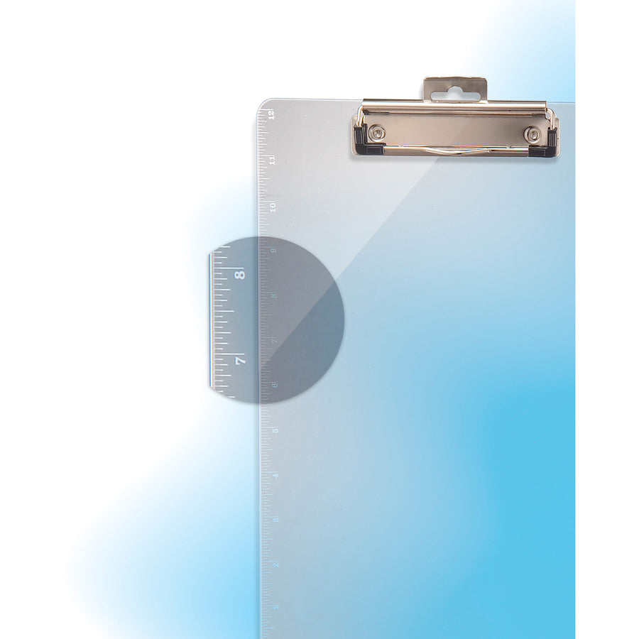 0.50" Clip Capacity - 8 1/2" x 11" Sheet Size - Plastic - Clear - 1 Each