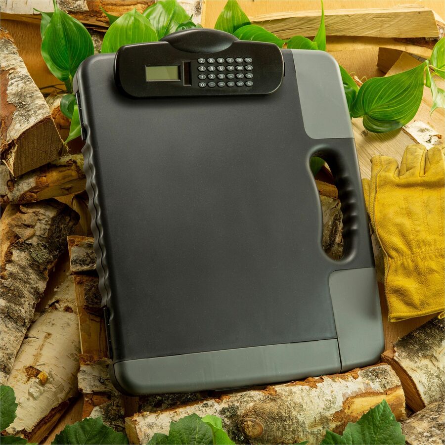 Officemate Portable Storage Clipboard with Calculator