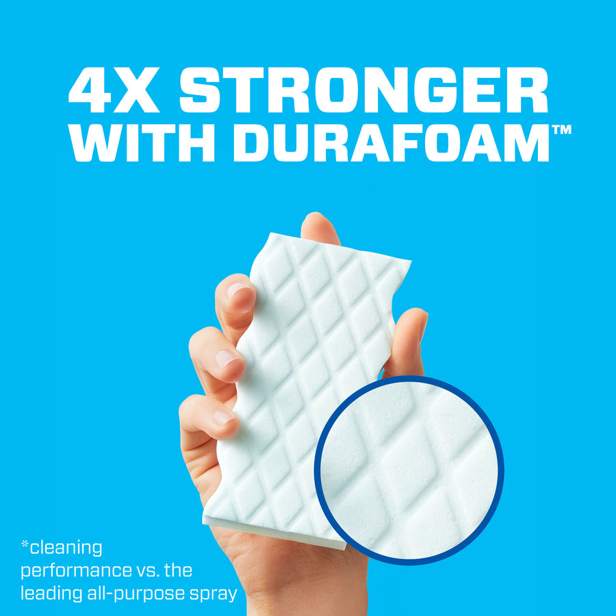 Mr. Clean Magic Eraser Extra Durable Pads, Heavy Duty, Textured, White, 4 Pads per Box