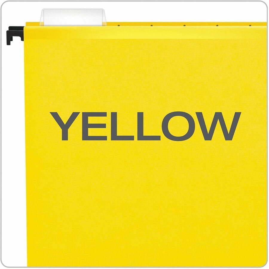 8 1/2" x 14" - 3/4" Expansion - Yellow - Built-in Tension Spring, Reinforced Top, Sturdy, Durable, Acid-free, Reinforced Bottom - 20 / Box