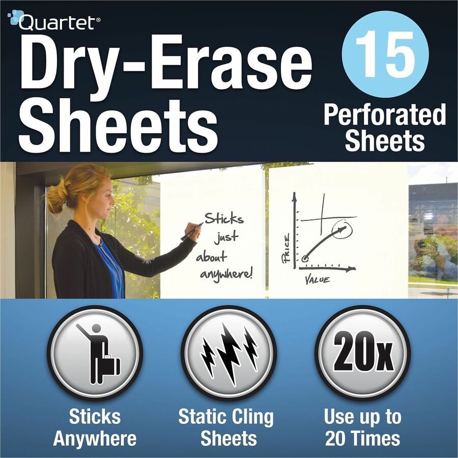 Quartet Anywhere Dry-Erase Sheets