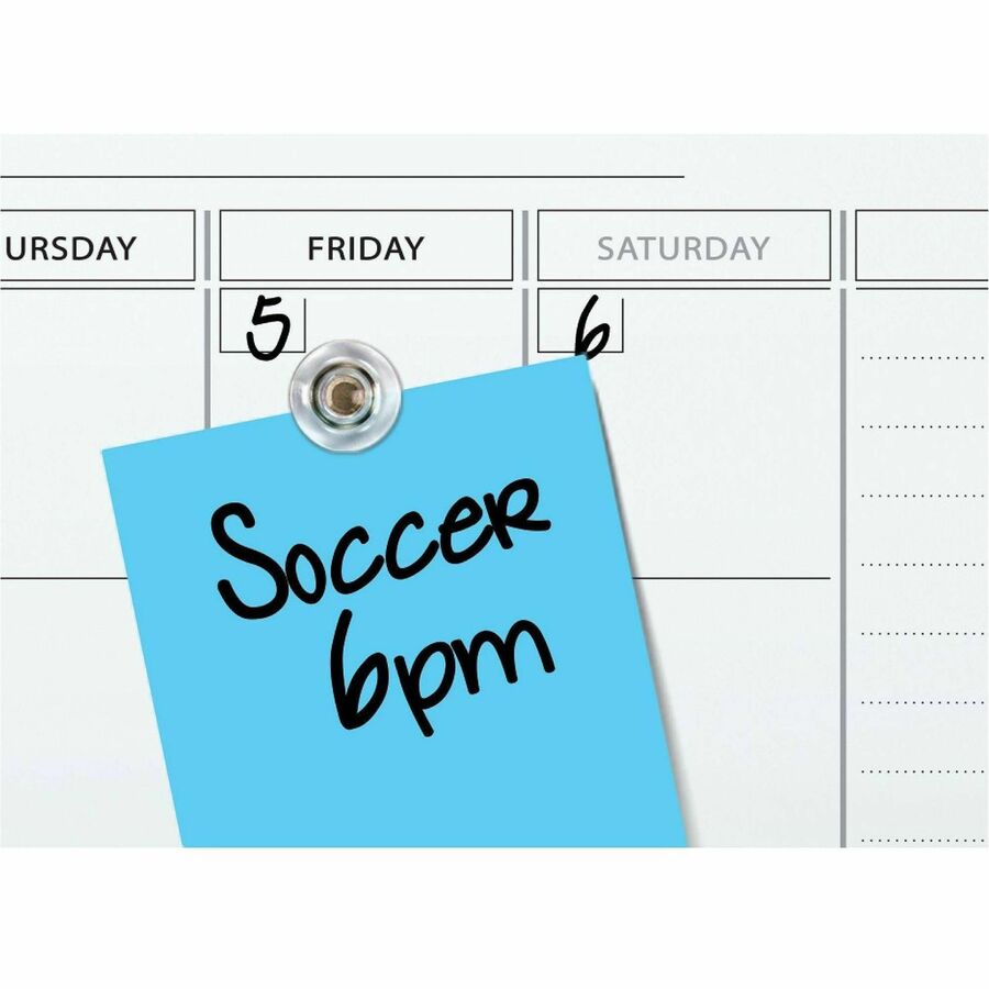 Monthly - 1 Month - White - Tempered Glass - 36" Height x 48" Width - Magnetic, Durable, Stain Resistant, Ghost Resistant, Scratch Resistant, Dent Resistant, Dry Erase Surface, Notes Area - 1 Each
