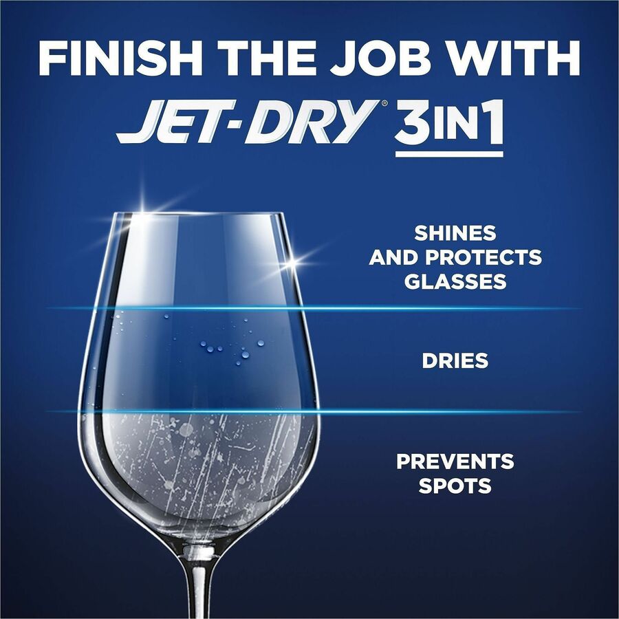 Finish Jet-Dry Rinse Aid, 8.45 oz, Blue Bottle, 1 Each