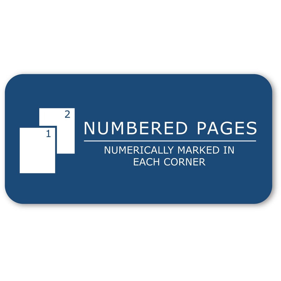 72 Sheets - 144 Pages - Printed - Casebound/Sewn - Both Side Ruling Surface - 24 lb Basis Weight - 90 g/m² Grammage - 11 1/4" x 8 3/4" Sheet Size - 0.63" Height x 8.8" Width x 11.3" Length - White Paper - Laminated Cover - 1 Each