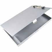 1" Clip Capacity - Side Opening - 12" Sheet Size - Aluminum - Silver - 1 Each