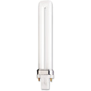 Satco 13W Compact Fluorescent Bulb, GX23 Base, 2700K Warm White, 800 Lumens, T4 Size, 82 CRI, 12000 Hour Life, Energy Saver, 1 Each