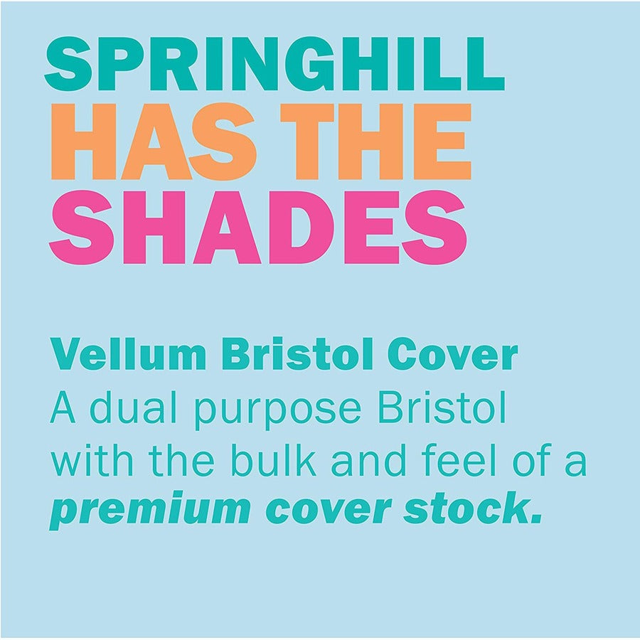Springhill Multipurpose Cardstock, White, 8.5" x 11", 110 lb, 92 Brightness, Smooth, Acid-Free, 1 Pack