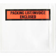 Packing List - 4 1/2" Width x 5 1/2" Length - Self-adhesive Seal - White - Low Density Polyethylene (LDPE) - 1000 / Box