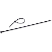 Cable Tie - Black - 18 lb Loop Tensile - 4" Length - Nylon - 1000 / Pack