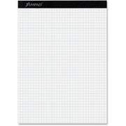100 Sheets - Both Side Ruling Surface - 15 lb Basis Weight - 8 1/2" x 11 3/4" Sheet Size - 0.41" Height x 8.5" Width x 11.8" Length - White Paper - Dual Sided, Micro Perforated, Easy Tear, Chipboard Backing, Rigid, Stiff-back - 1 Pad