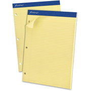 100 Sheets - 15 lb Basis Weight - 8 1/2" x 11 3/4" Sheet Size - 11.75" Height x 8.5" Width x 0.4" Depth - Canary Paper - Micro Perforated, Easy Tear, Rigid, Chipboard Backing - 1 Pad