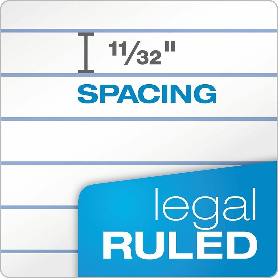 100 Sheets - 15 lb Basis Weight - 8 1/2" x 11 3/4" Sheet Size - 11.75" Height x 8.5" Width x 0.4" Depth - Canary Paper - Micro Perforated, Easy Tear, Rigid, Chipboard Backing - 1 Pad