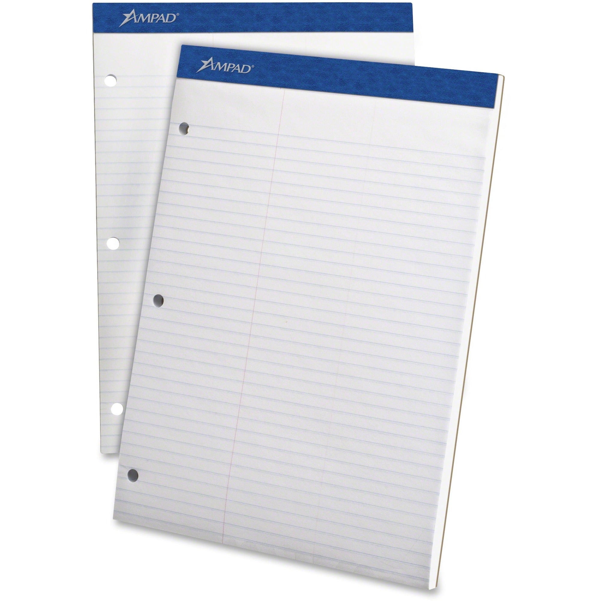 100 Sheets - 15 lb Basis Weight - 8 1/2" x 11 3/4" Sheet Size - 11.75" Height x 8.5" Width x 0.4" Depth - White Paper - Micro Perforated, Easy Tear, Rigid, Chipboard Backing - 1 Pad