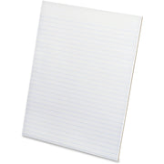 50 Sheets - Glue - Narrow Ruled Margin - 15 lb Basis Weight - Letter - 8 1/2" x 11" Sheet Size - 0.18" Height x 8.5" Width x 11" Length - White Paper - Padded, Sturdy Back, Chipboard Backing, Easy Tear, Smooth Edge, Rigid - 12 / Pack