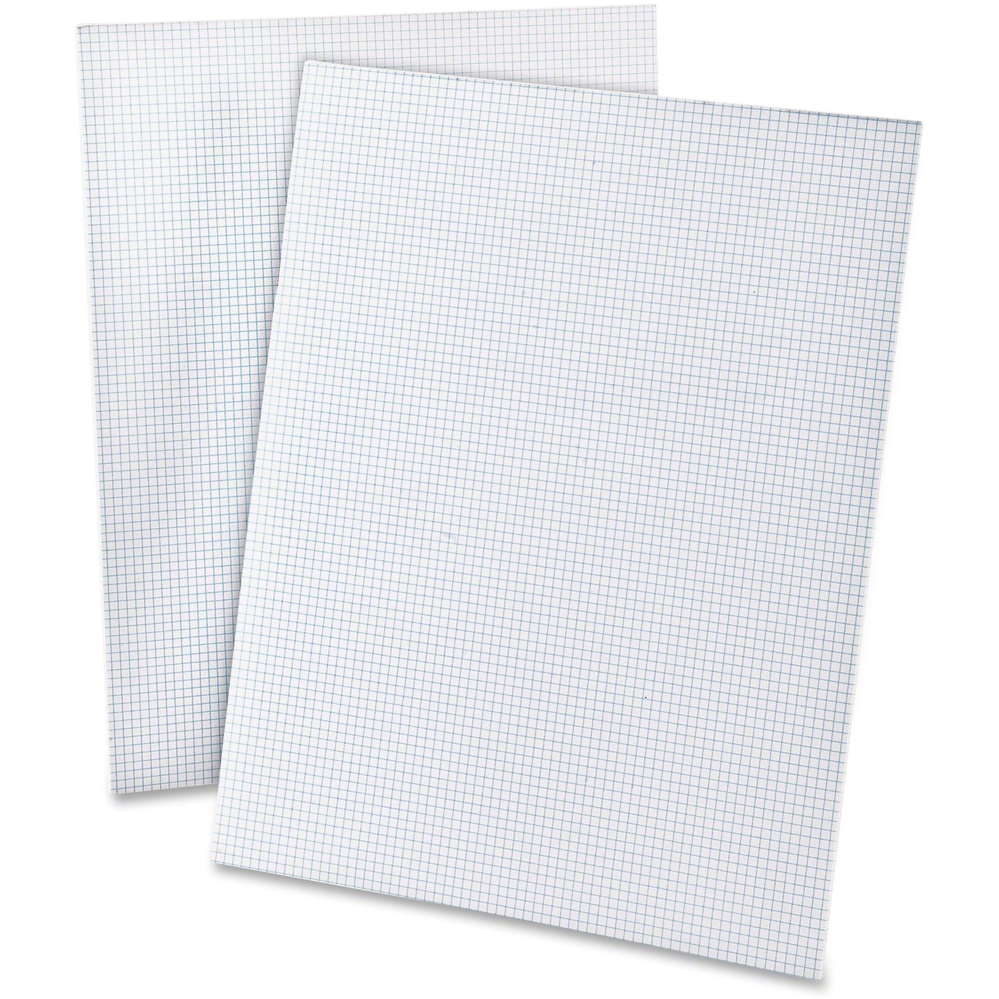 50 Sheets - Both Side Ruling Surface - 20 lb Basis Weight - Letter - 8 1/2" x 11" Sheet Size - 0.25" Height x 8.5" Width x 11" Length - White Paper - Dual Sided, Smudge Resistant, Rigid, Chipboard Backing - 1 Each