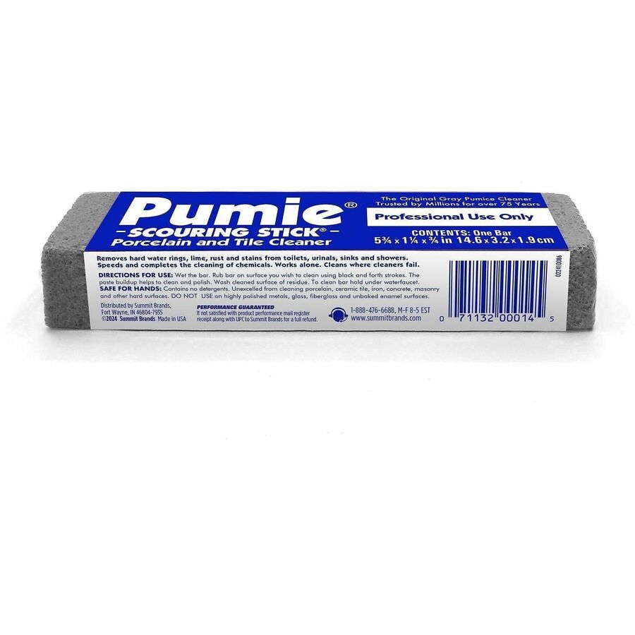 U.S. Pumice Co. Heavy Duty Pumie Scouring Stick, Gray, 12 Pack