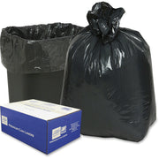 Berry Opaque Linear Low-Density Can Liners, Small, 16 Gallon, 33" x 24", Black, 500/Carton