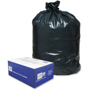 Berry Opaque Linear Low-Density Can Liners, Extra Large, 60 Gallon, 58" x 38", Black, Recycled, 100/Carton