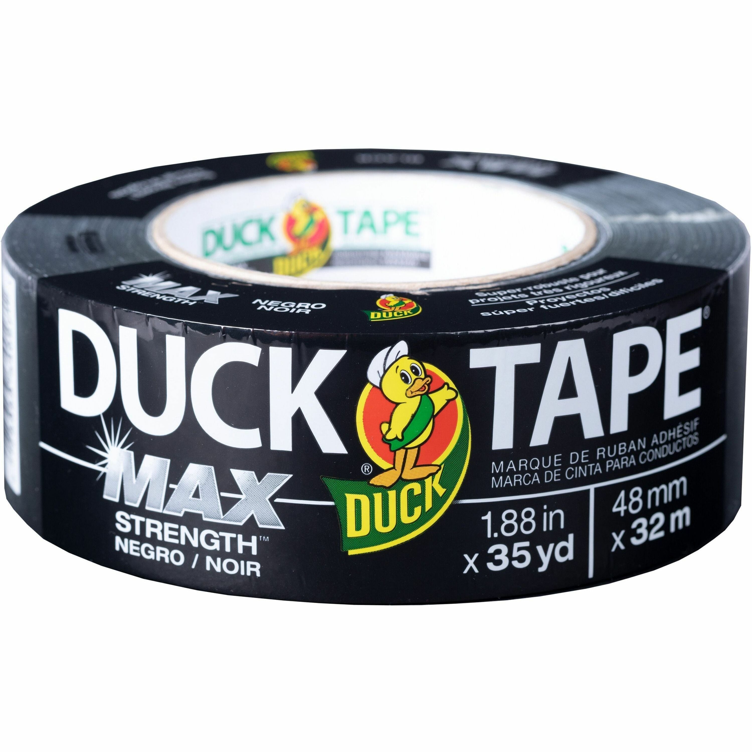 35 yd Length x 1.88" Width - Black - Natural Rubber - Polyethylene Backing - For Indoor, Outdoor - 1 Roll
