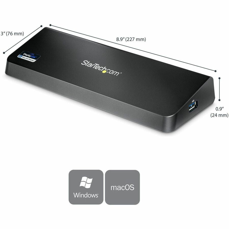 StarTech.com 4K Docking Station for Laptops - DP and HDMI - USB 3.0