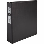 Avery Economy Binder, 2" Capacity, 3 Round Rings, Letter Size (8.5" x 11"), 375 Sheet Capacity, 2 Internal Pockets, Black, Vinyl, Recycled, 1 Each