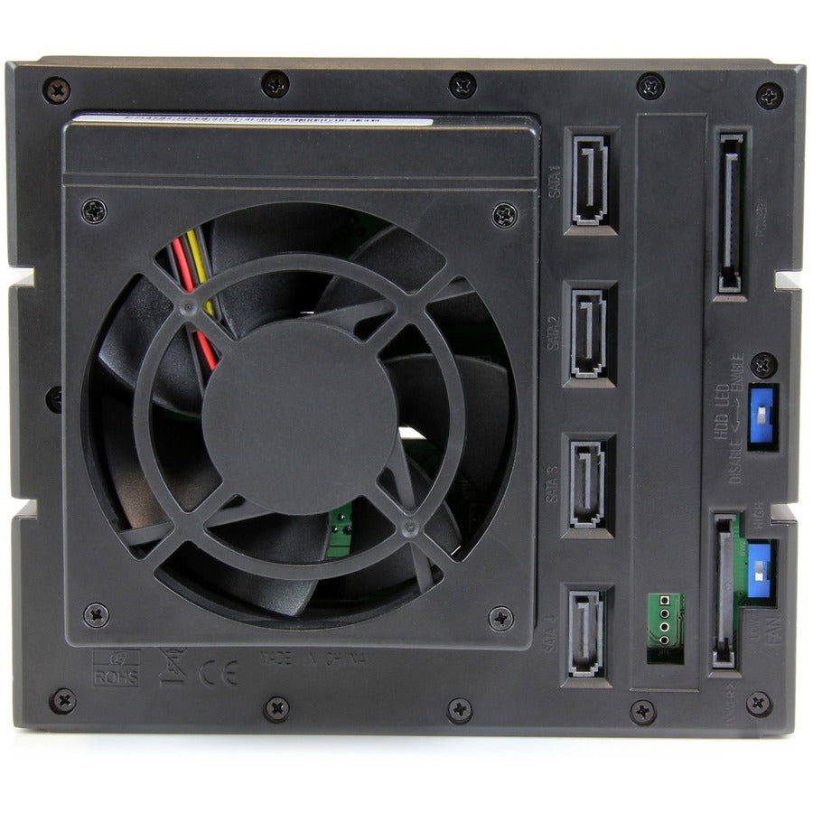 StarTech.com Drive Enclosure for 5.25" SATA/600, Serial Attached SCSI (SAS) - 6Gb/s SAS, Serial ATA/600 Host Interface Internal - Black