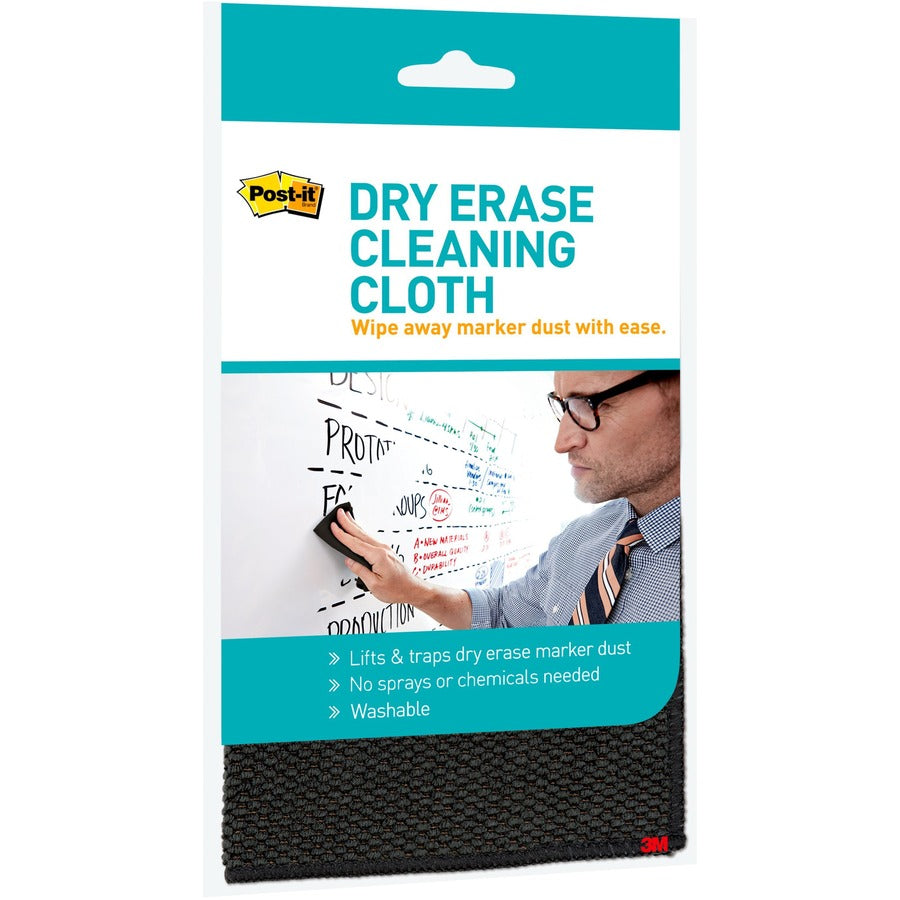 10.60" Width x 10.60" Length - Used as Dust Remover, Mark Remover - Washable - Black - 1 Each